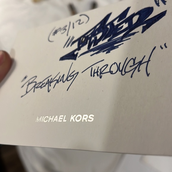 NWT Michael Kors collection, rare numbered edition Hudson graphic logo backpack - Picture 12 of 13